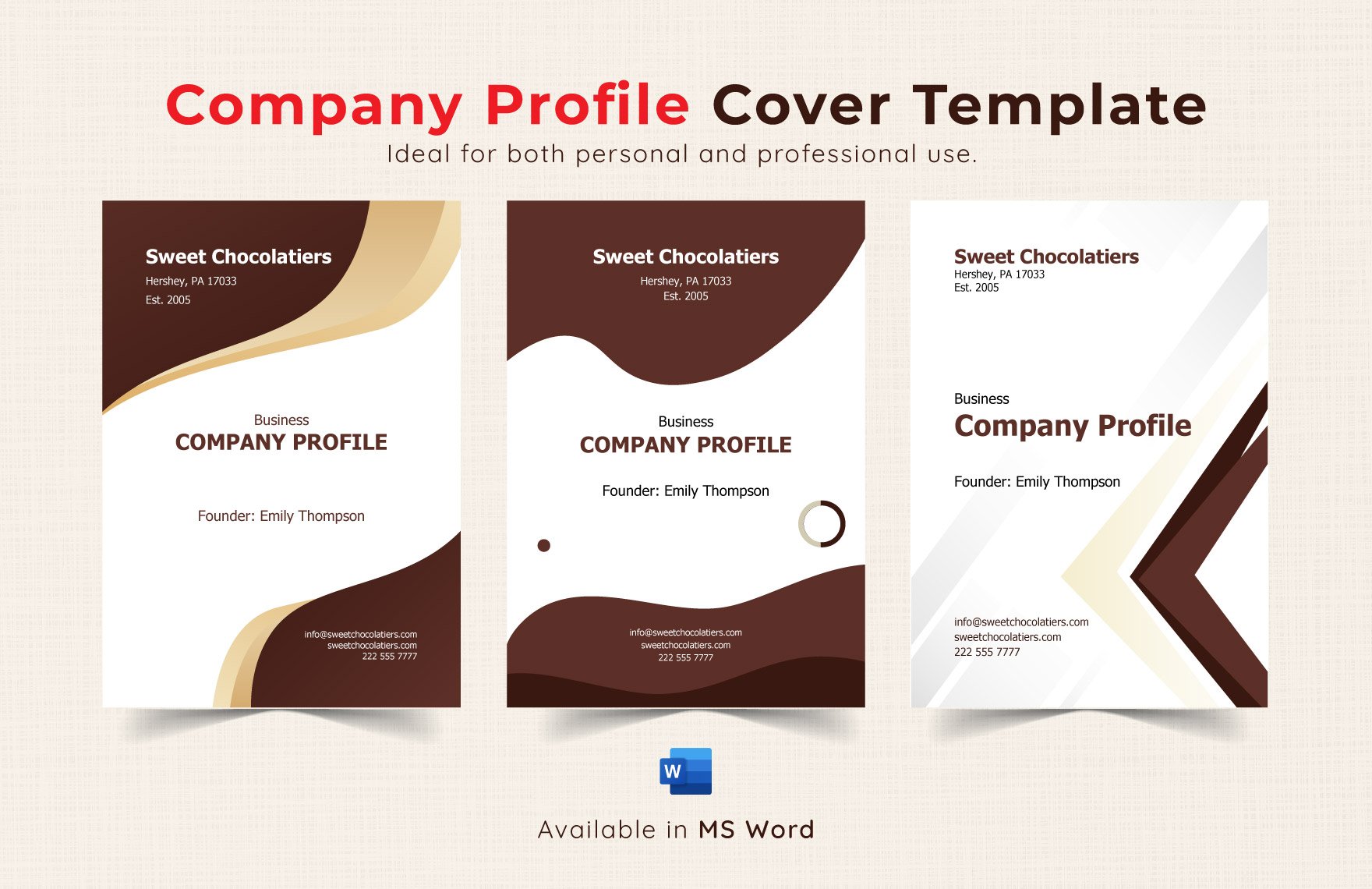 Company Profile Cover Template
