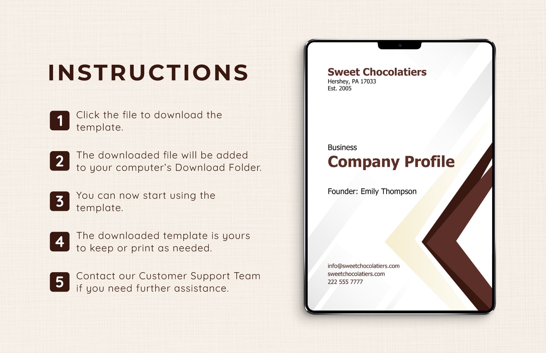 Company Profile Cover Template