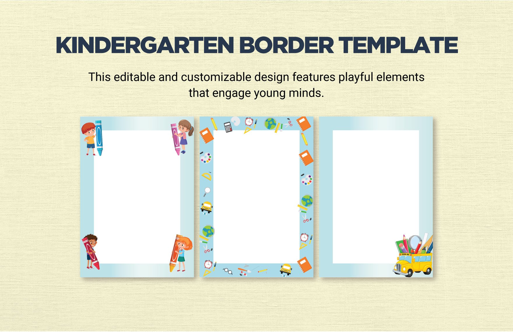 Kindergarten Border Template