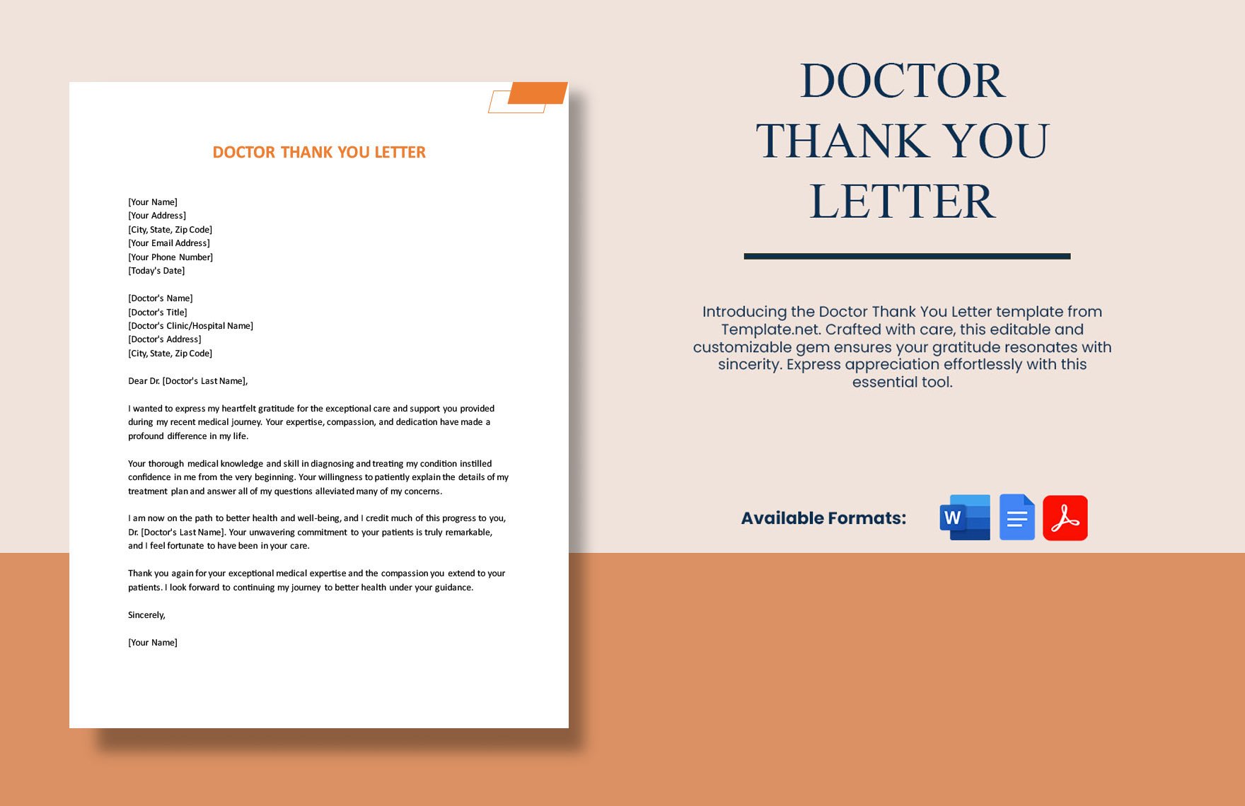 Doctor Thank You Letter in Word, Google Docs, PDF
