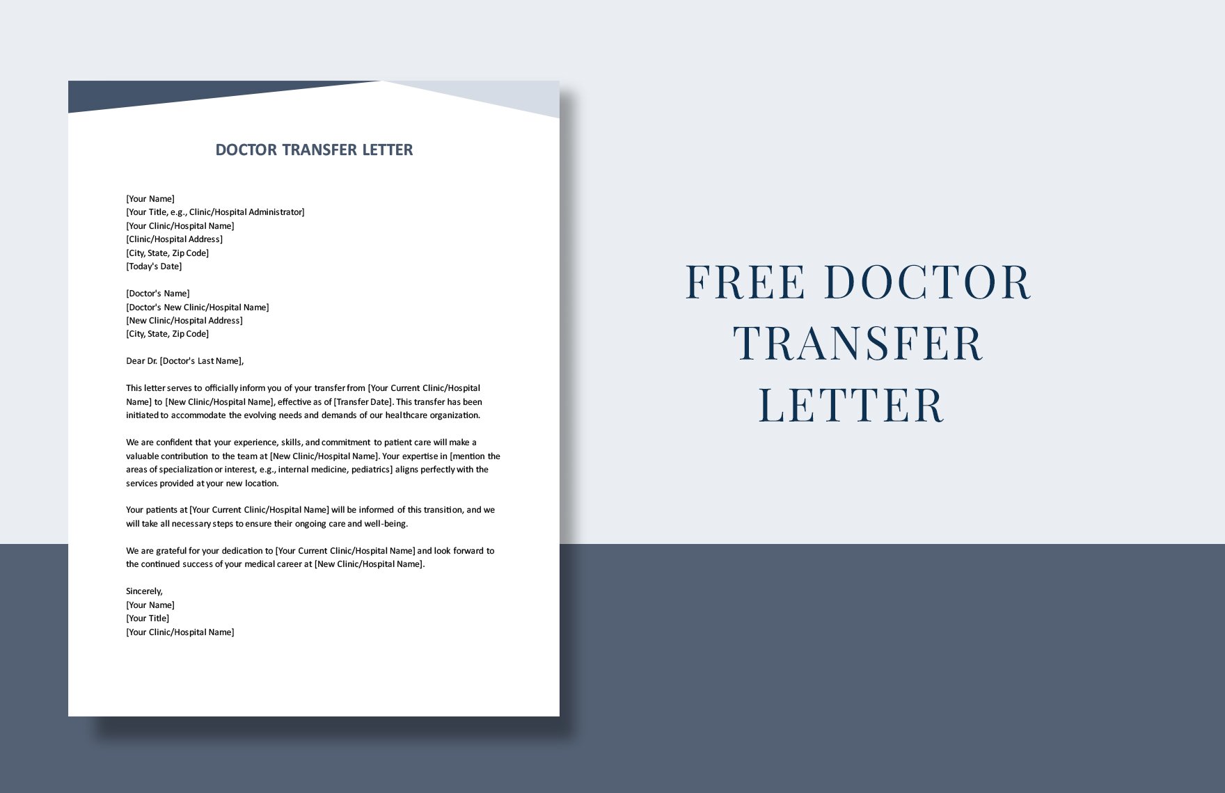 FREE Doctor Letter Template - Download in Word, Google Docs, PDF ...