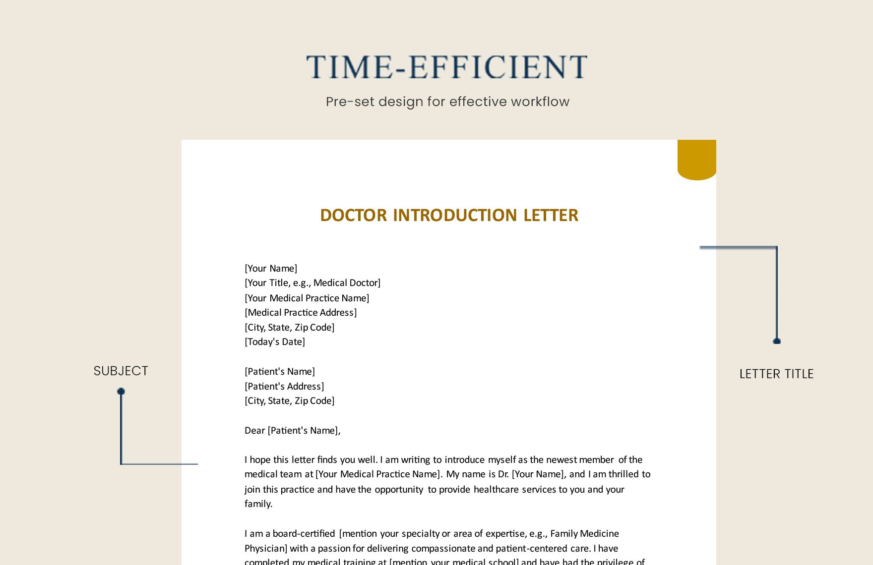 Doctor Introduction Letter