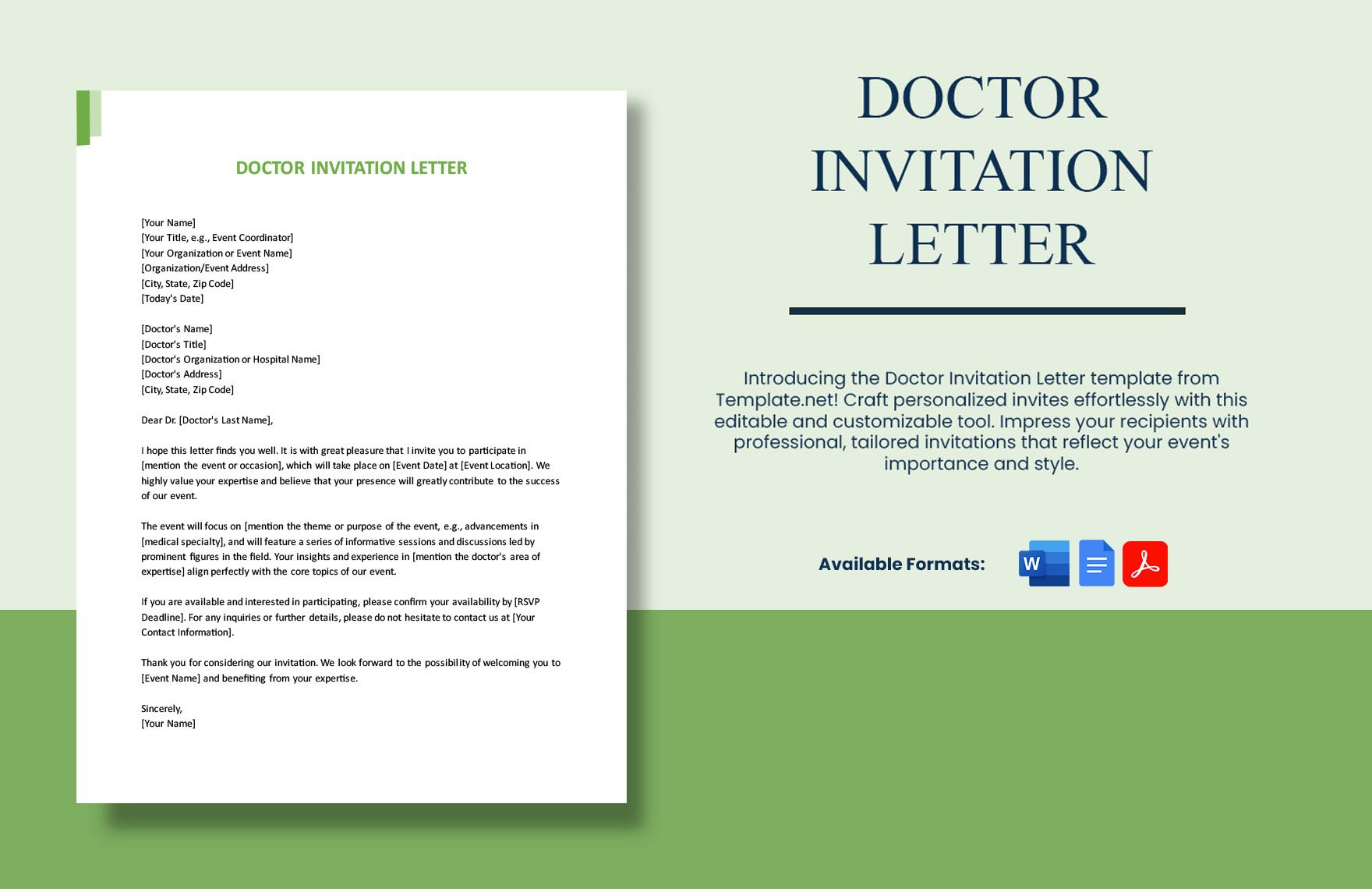 Doctor Invitation Letter