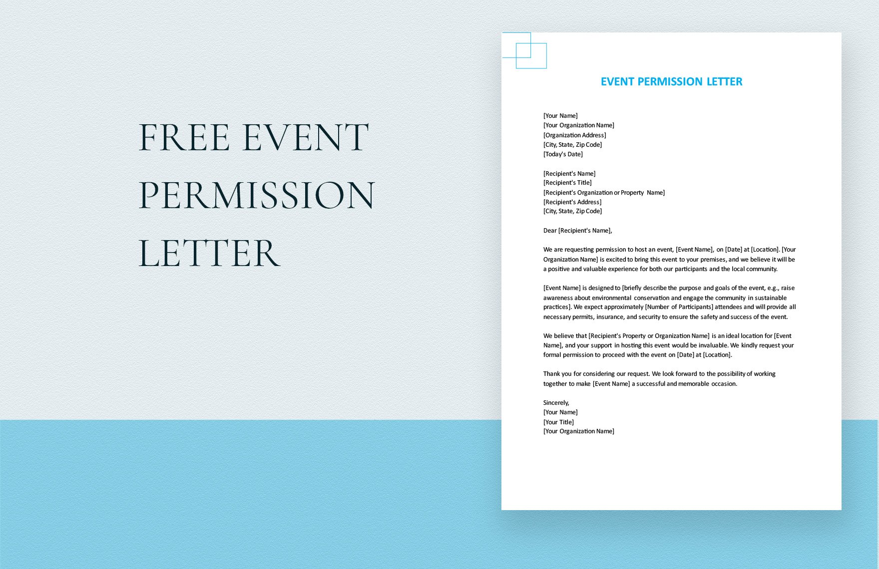 Event Permission Letter