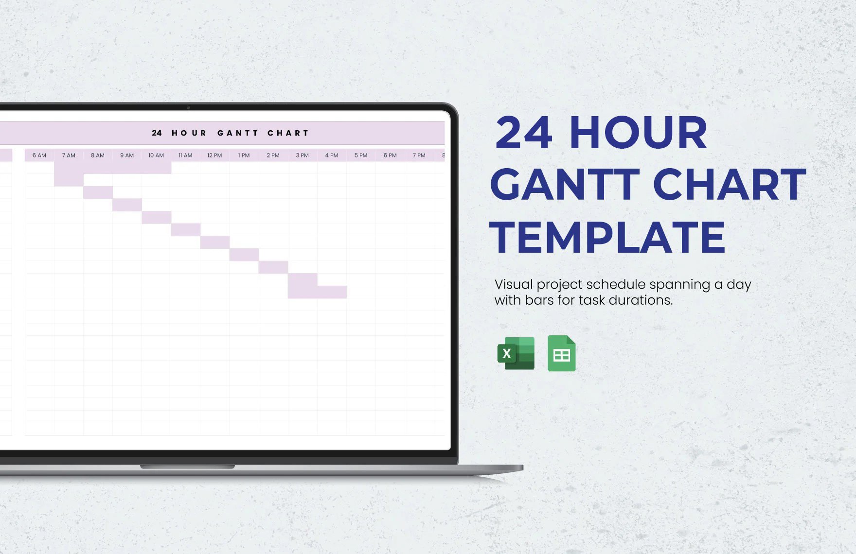 Free 24 Hour Gantt Chart Template in Excel, Google Sheets