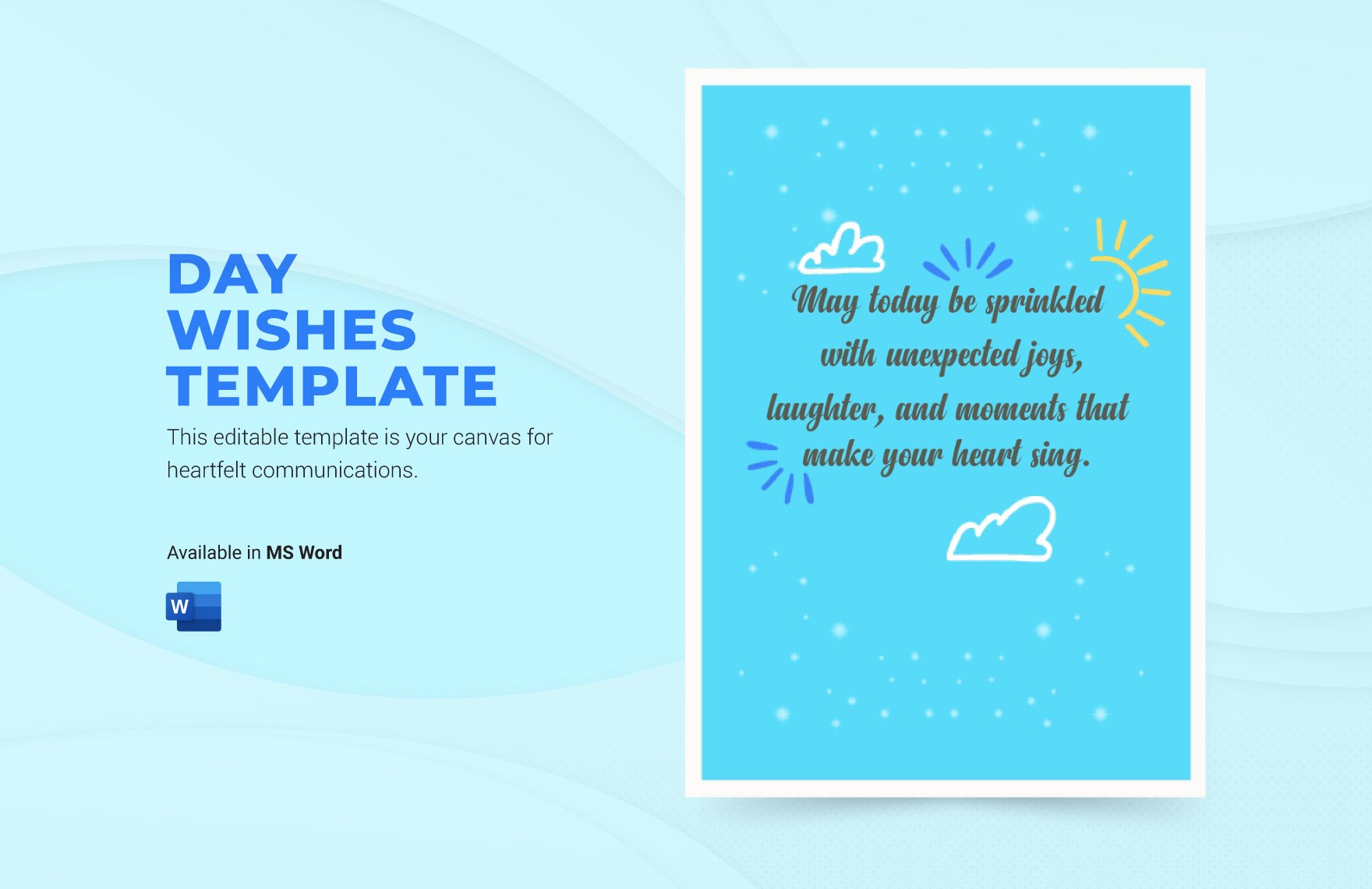 Free Day Wishes Template