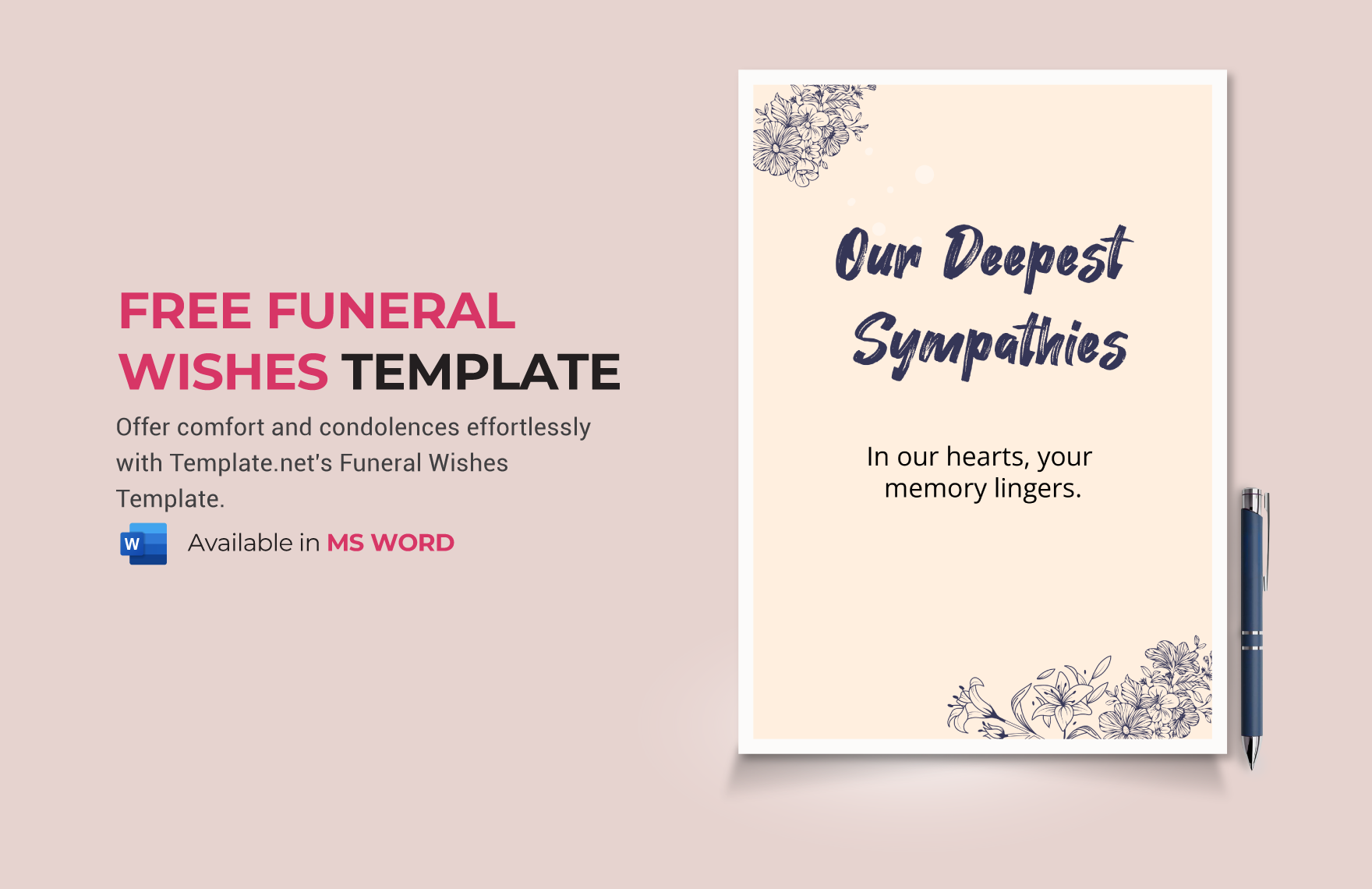 FREE Funeral Template Download in Word, Google Docs, Excel, PDF