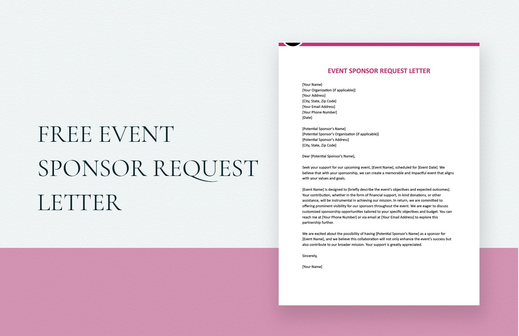 Event Sponsor Request Letter