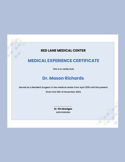 Medical Certificate Template For Sick Leave - Google Docs, Illustrator, InDesign, Word, Apple Pages, PSD, PDF, Publisher