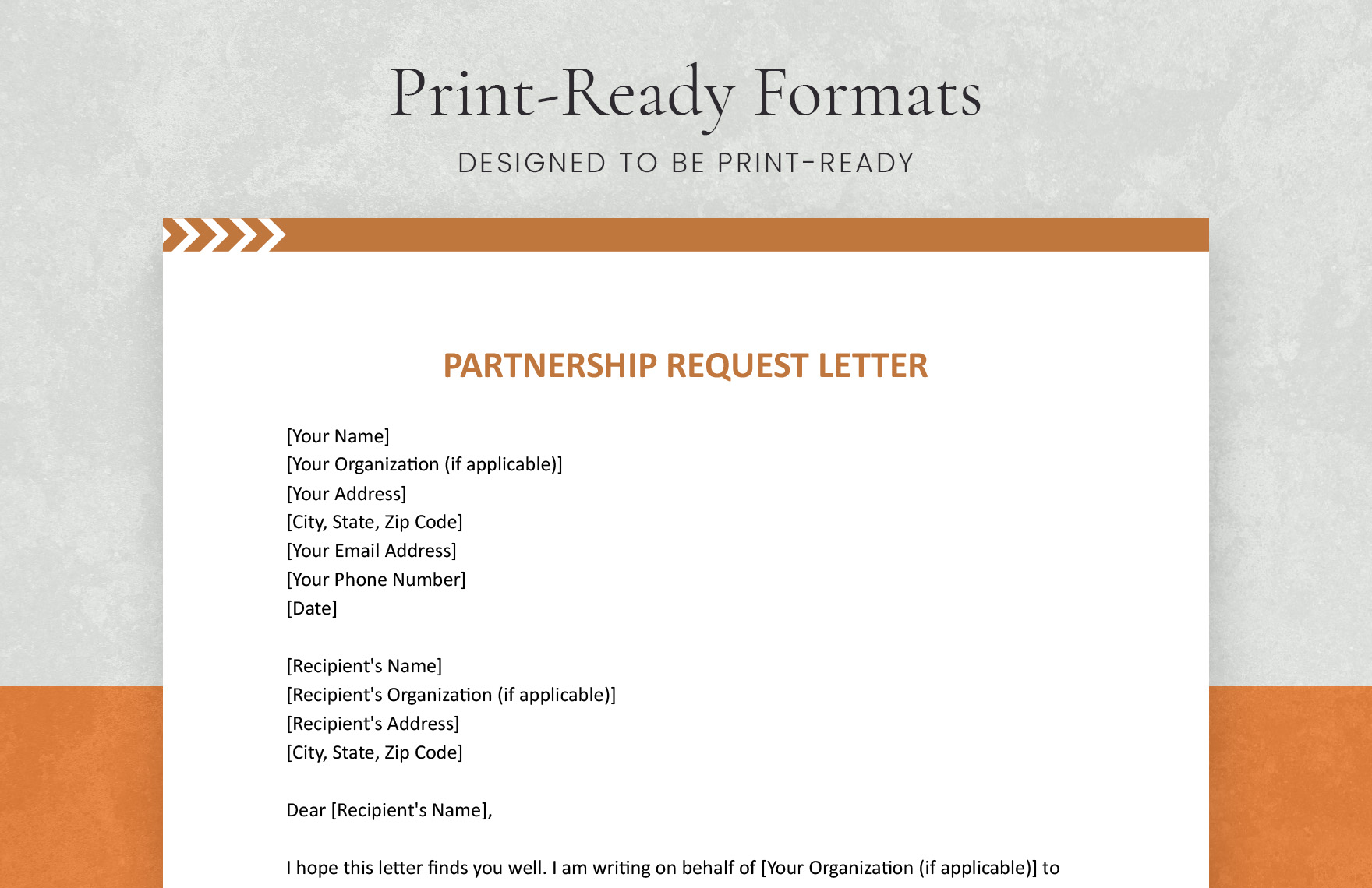 Partnership Request Letter