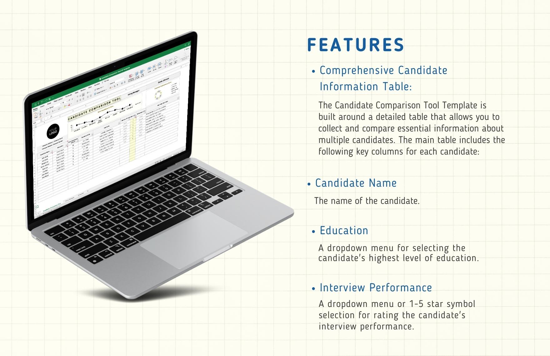 Candidate Comparison Tool HR Template