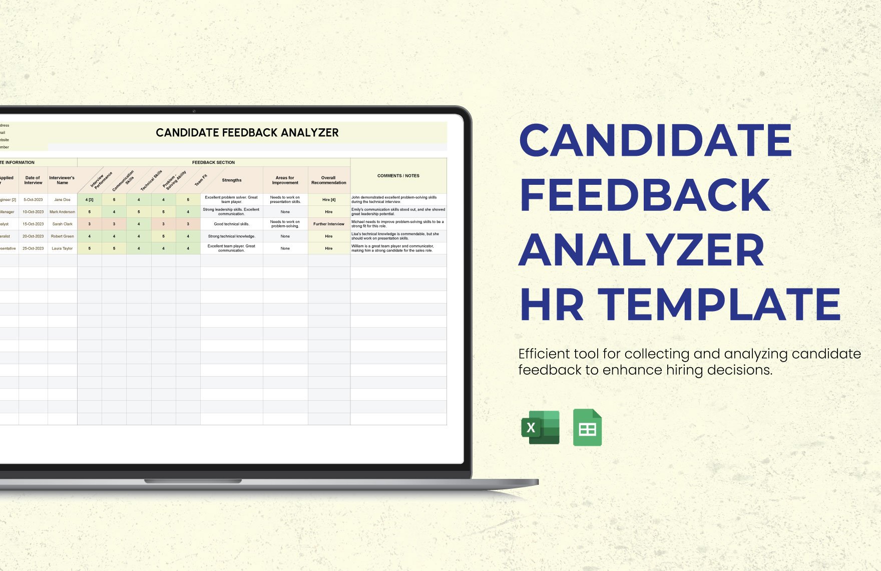 Candidate Feedback Analyzer HR Template