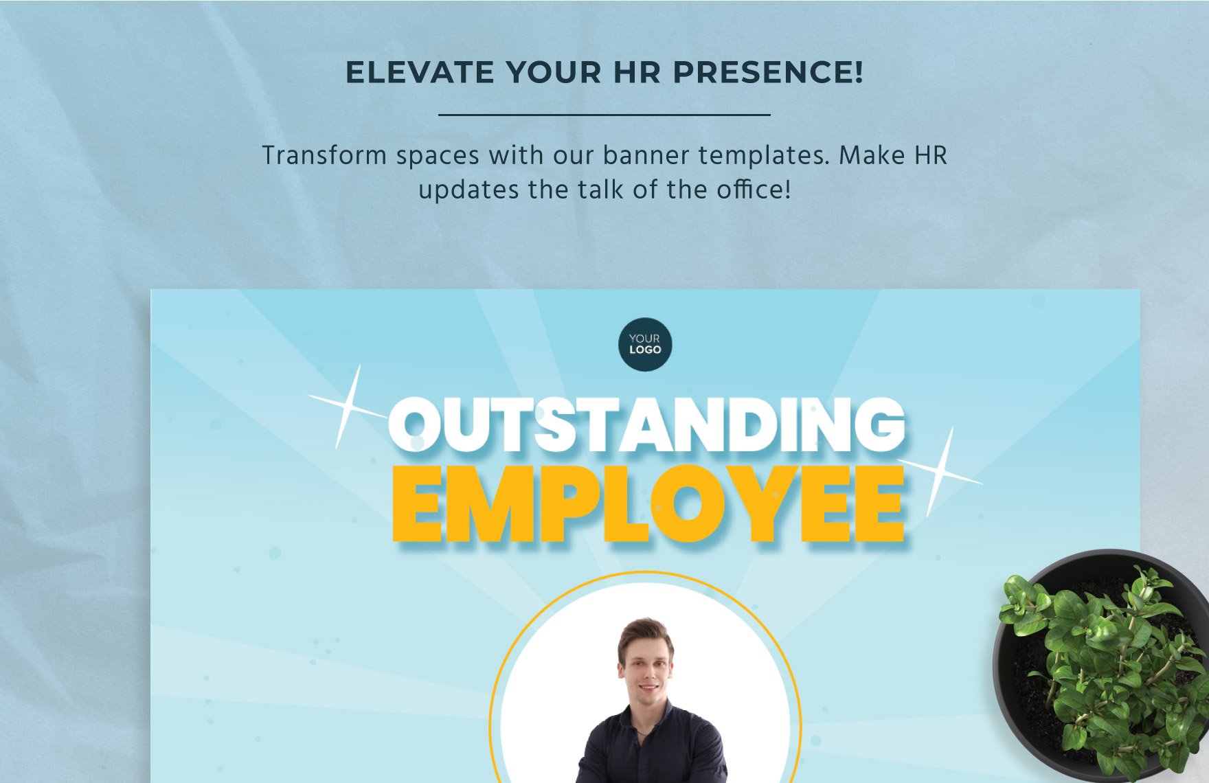 Employee Appreciation Banner HR Template