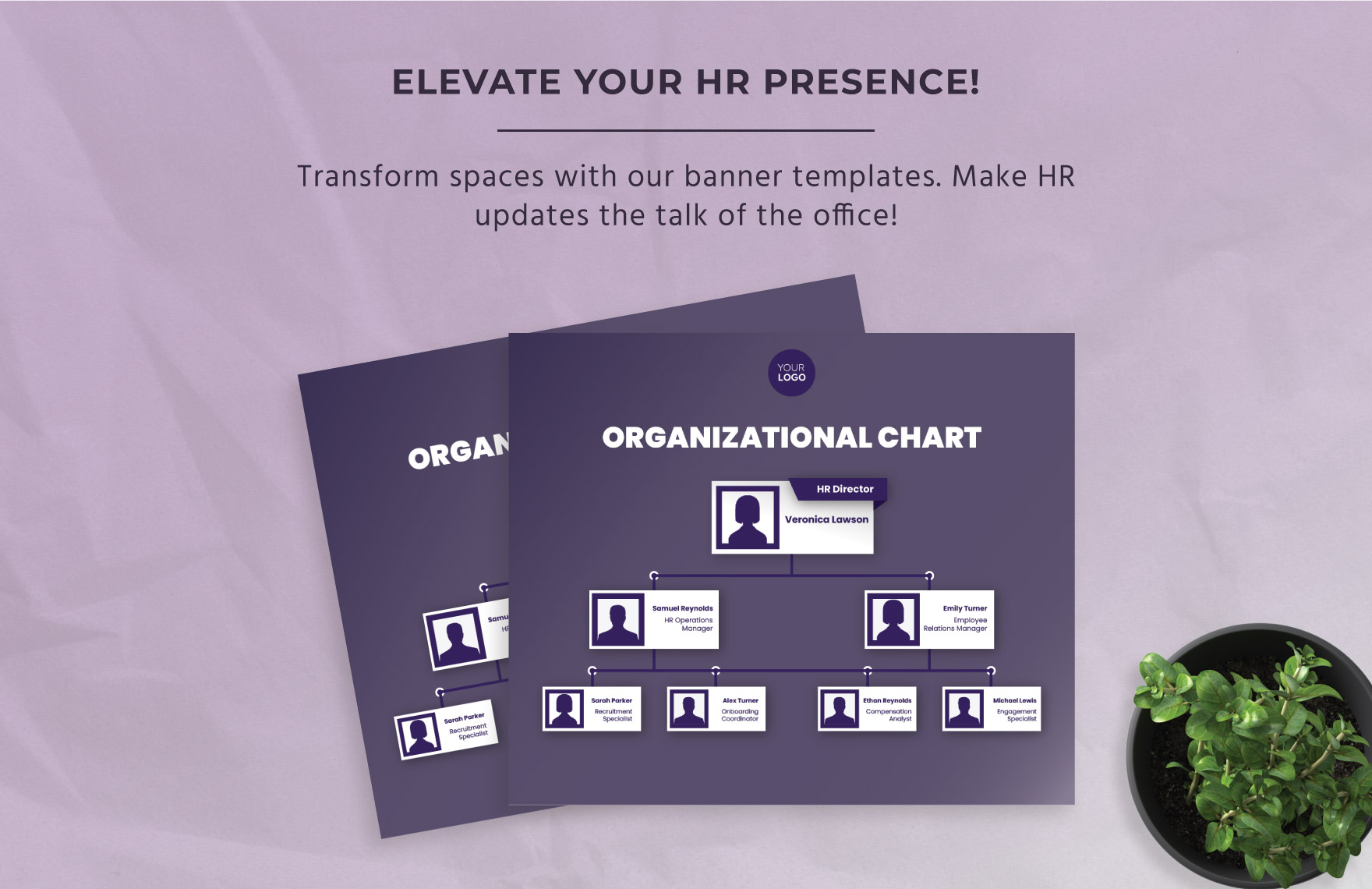 Organizational Chart Banner HR Template
