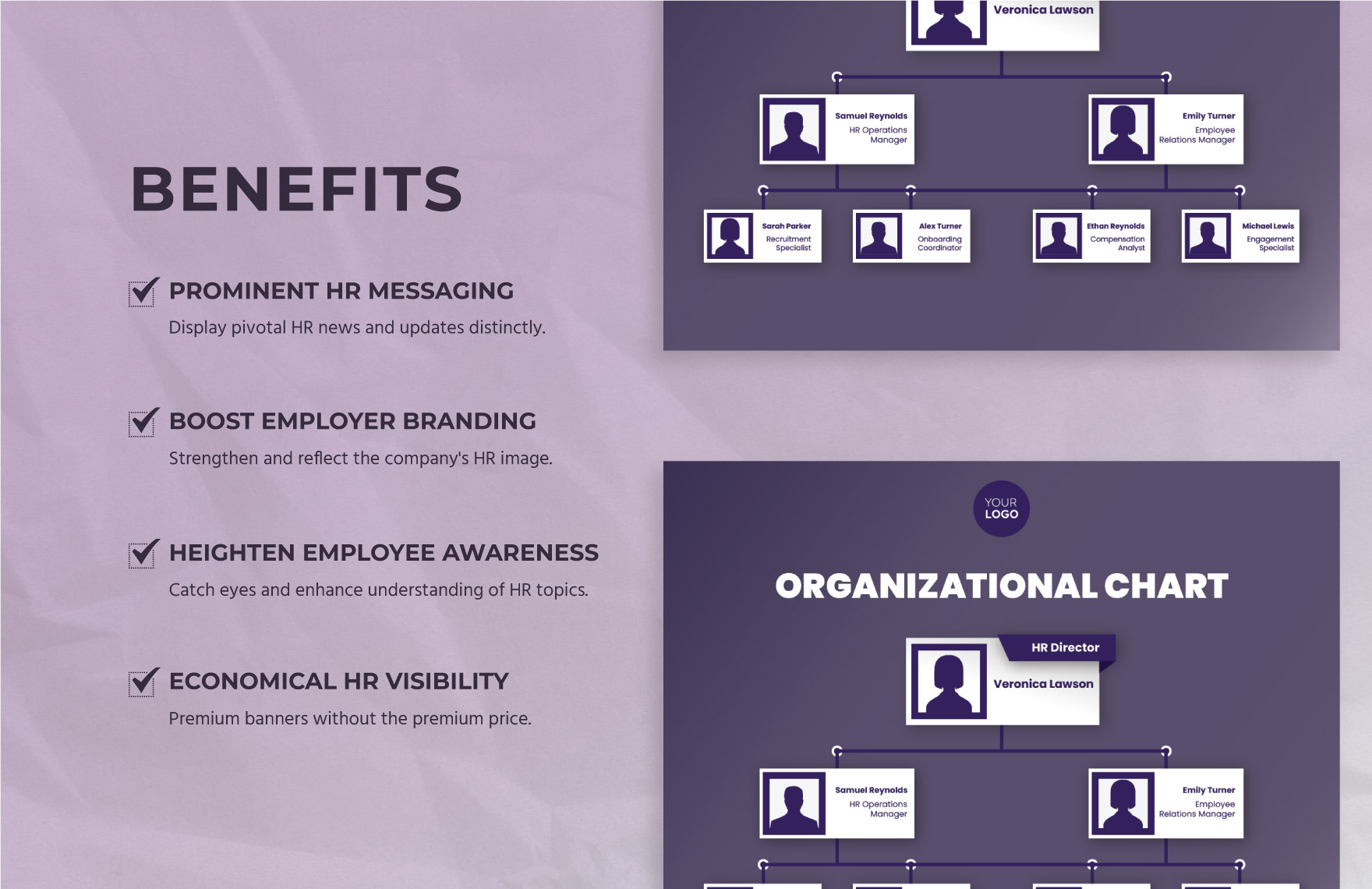 Organizational Chart Banner HR Template