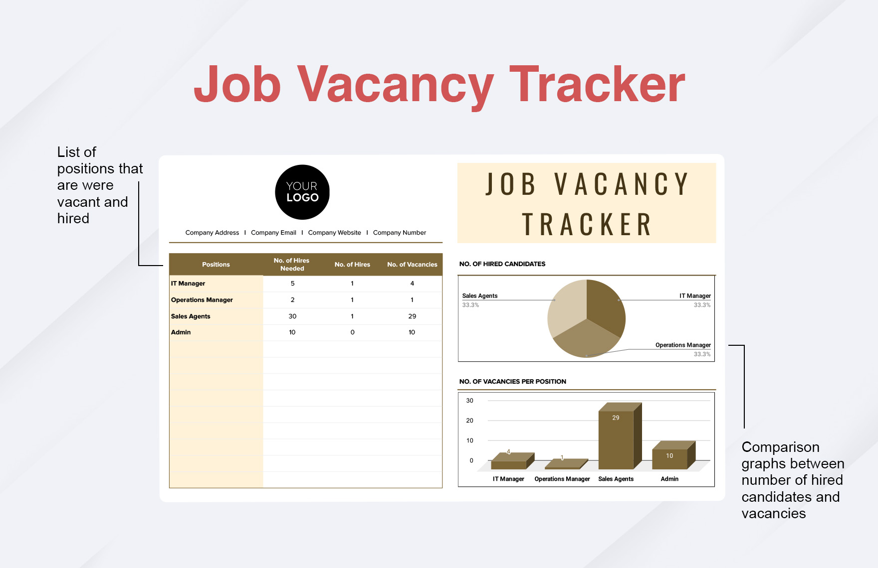 Job Vacancy Tracker HR Template