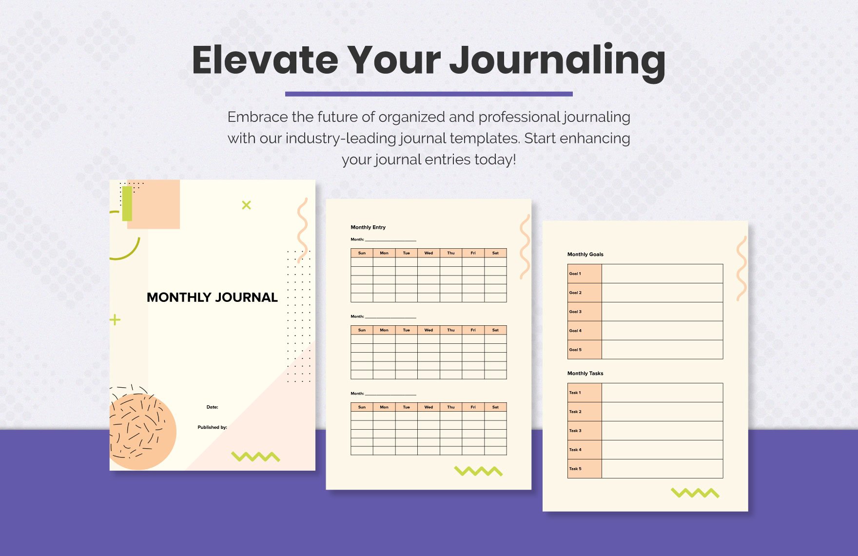 Monthly Journal Template