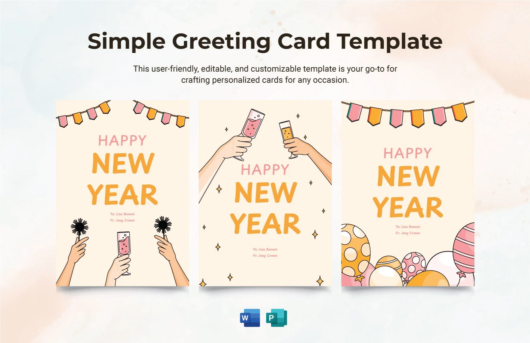 Simple Greeting Card Template