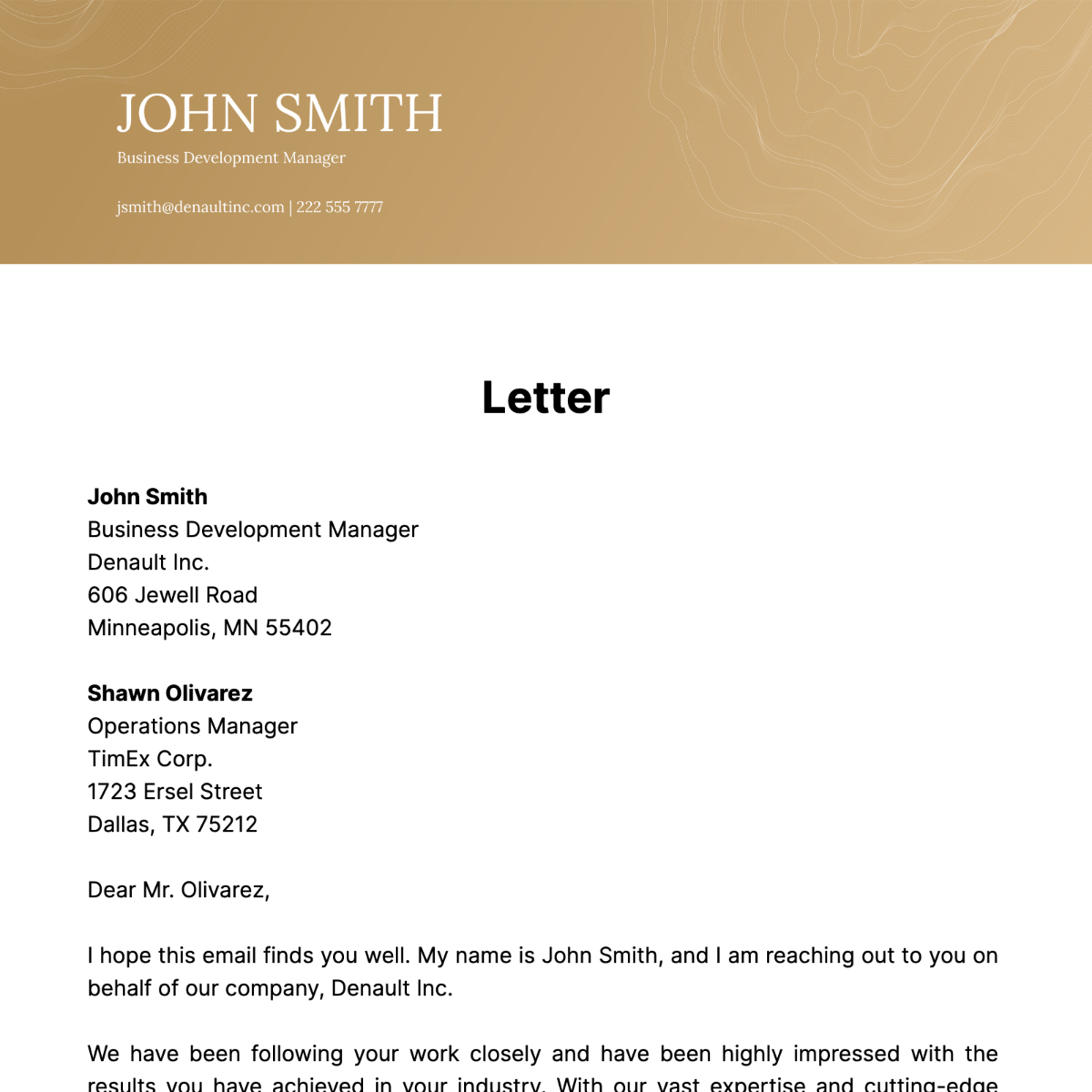 Letter  Template