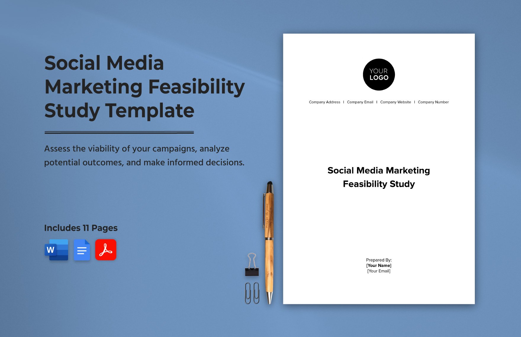 Social Media Marketing Feasibility Study Template