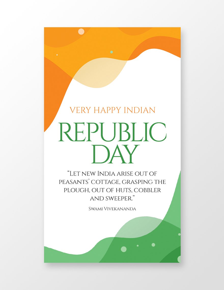 Republic Day whatsapp Image Template