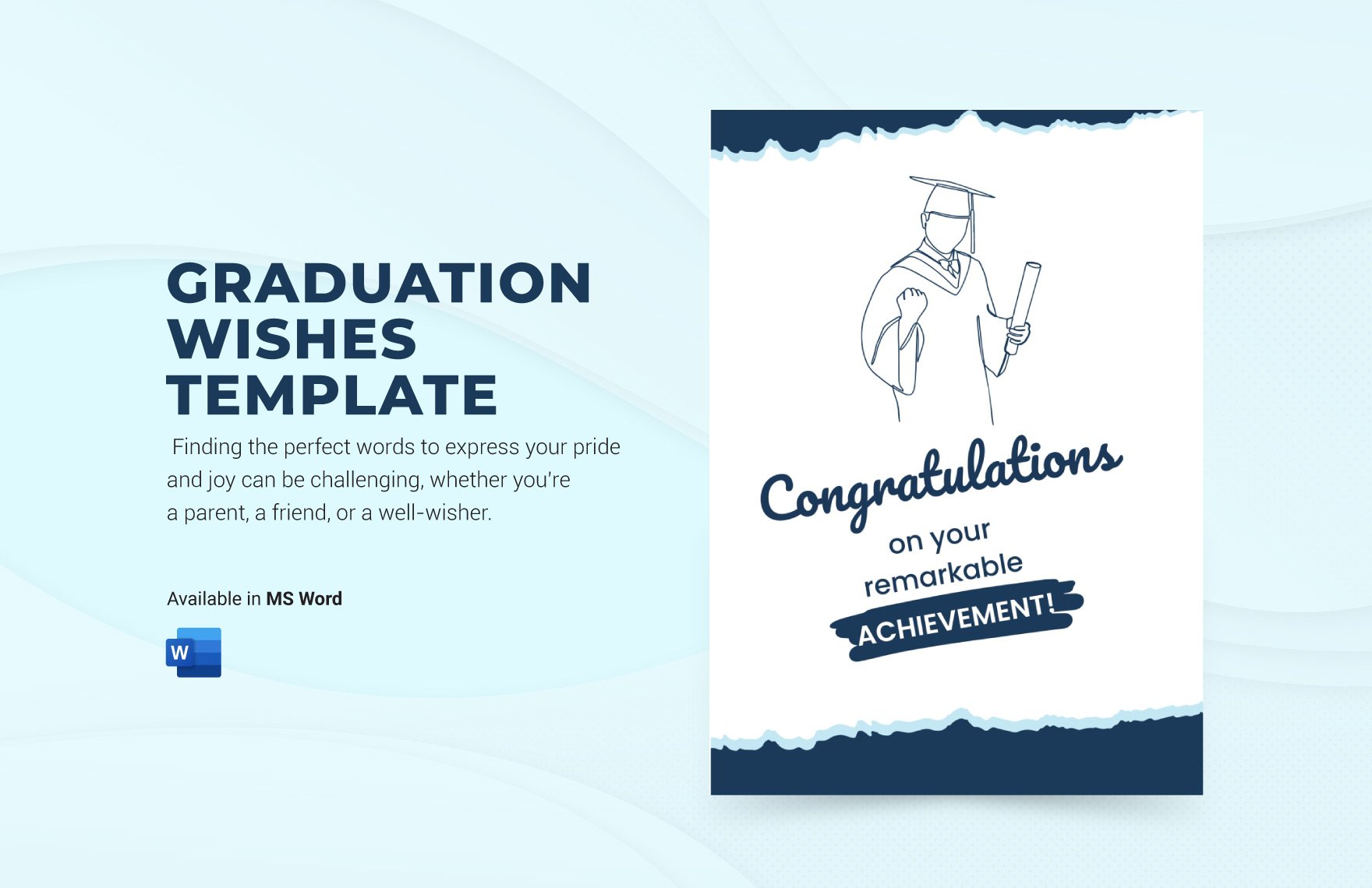 Free Graduation Wishes Template in Word