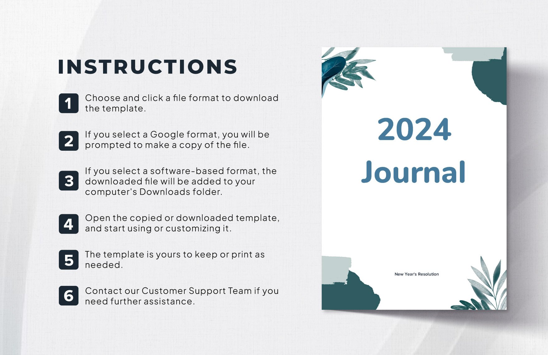 2024 Journal Template Pwo8n 