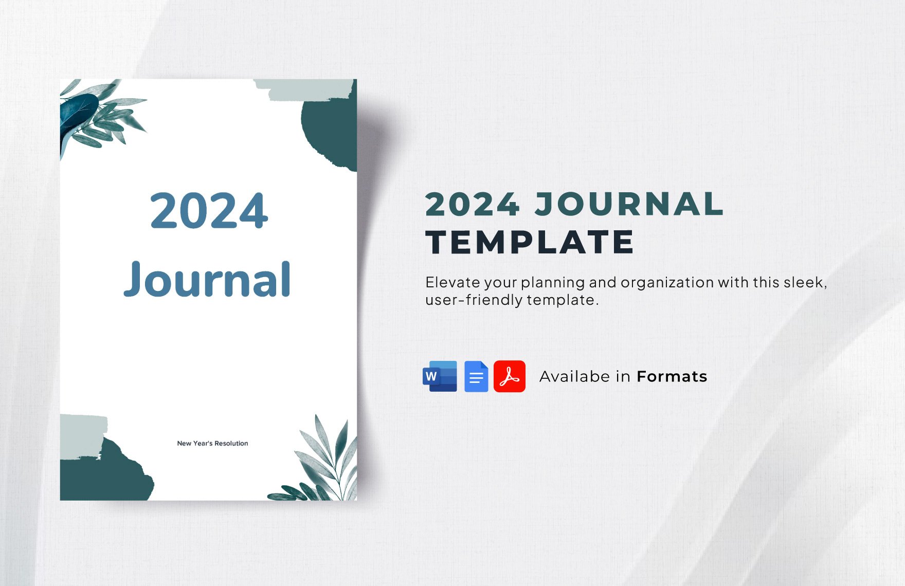 2024 Journal Template in Google Docs, PDF, Word - Download