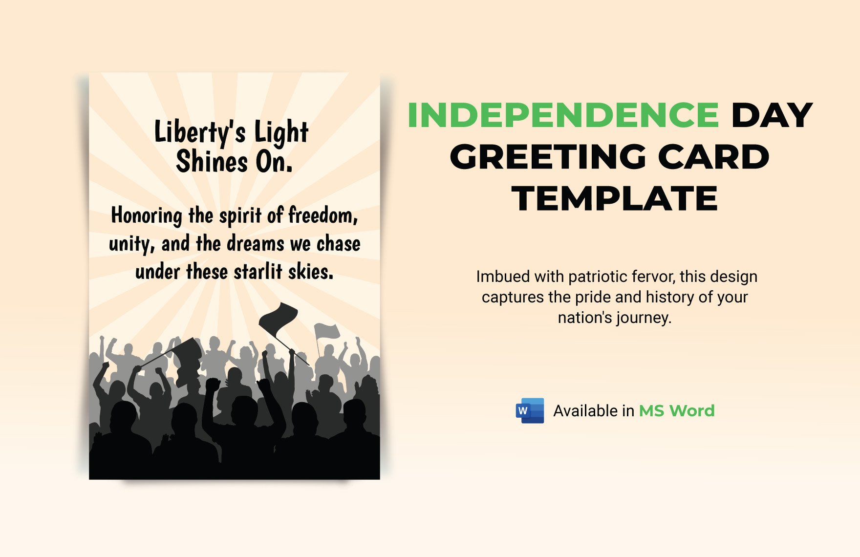 Independence Day Greeting Card Template