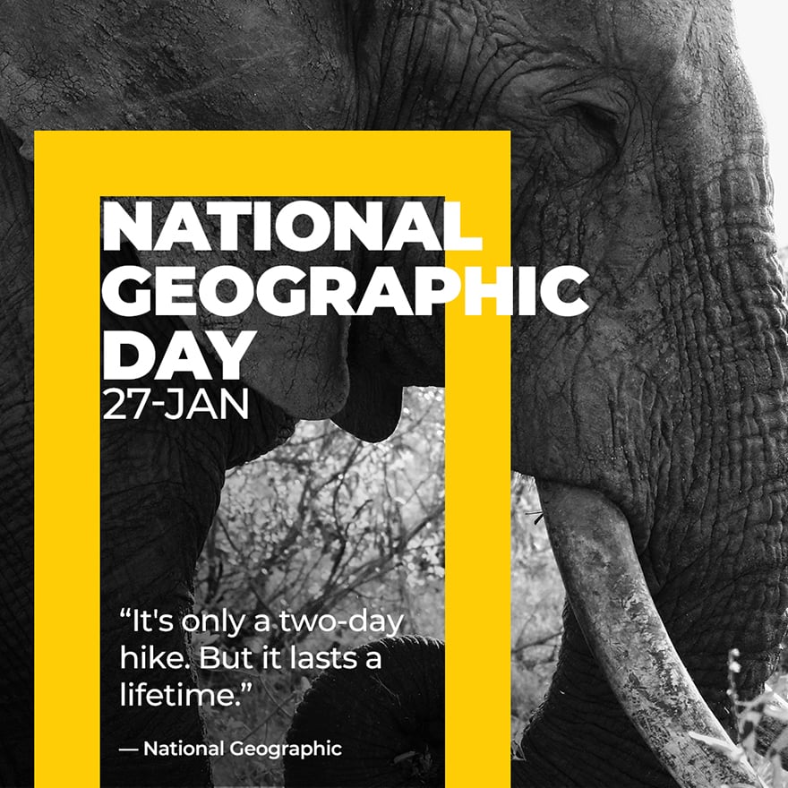 National Geographic Day Instagram Post Template