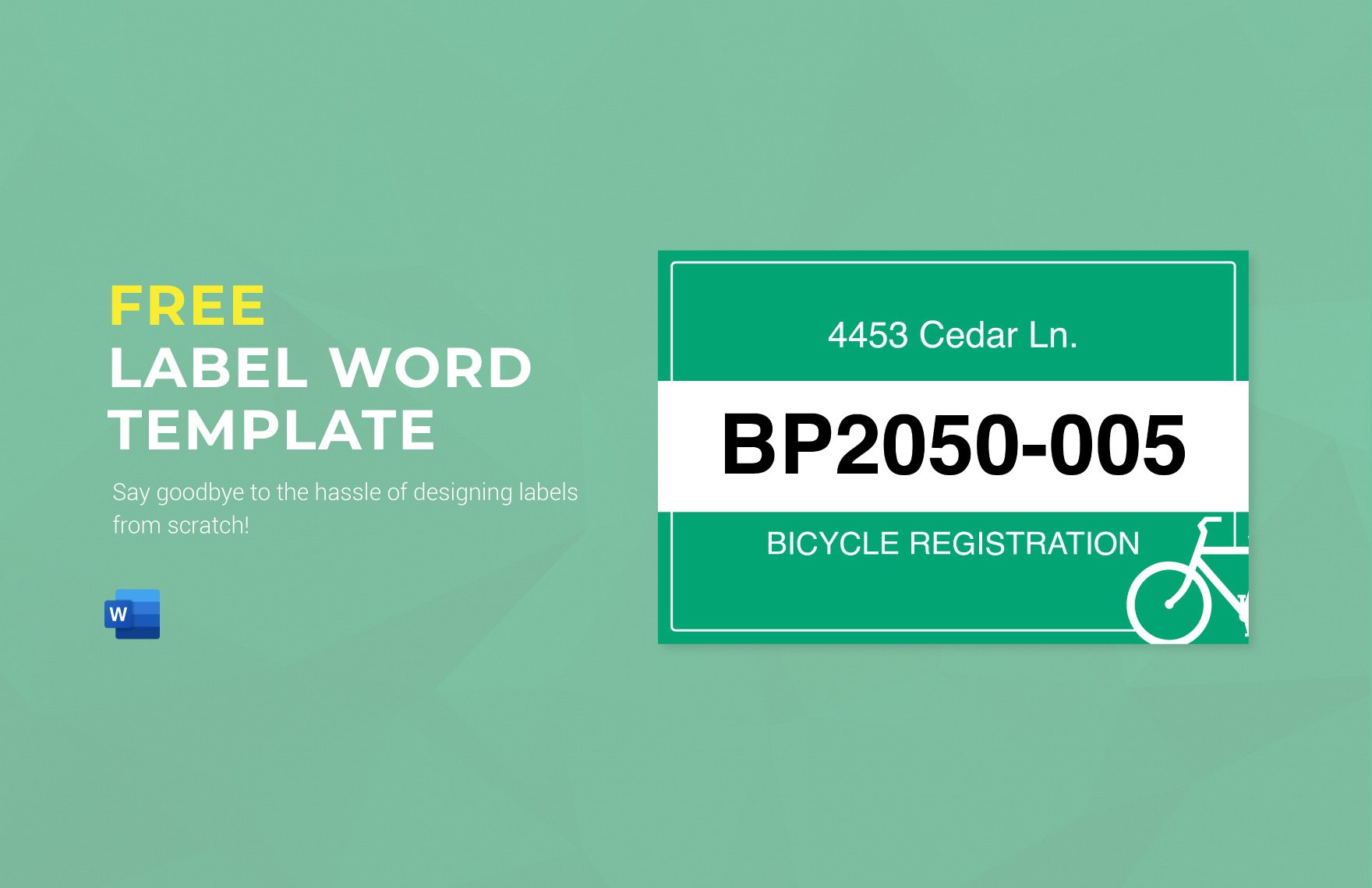 Free Label Word Template in Word