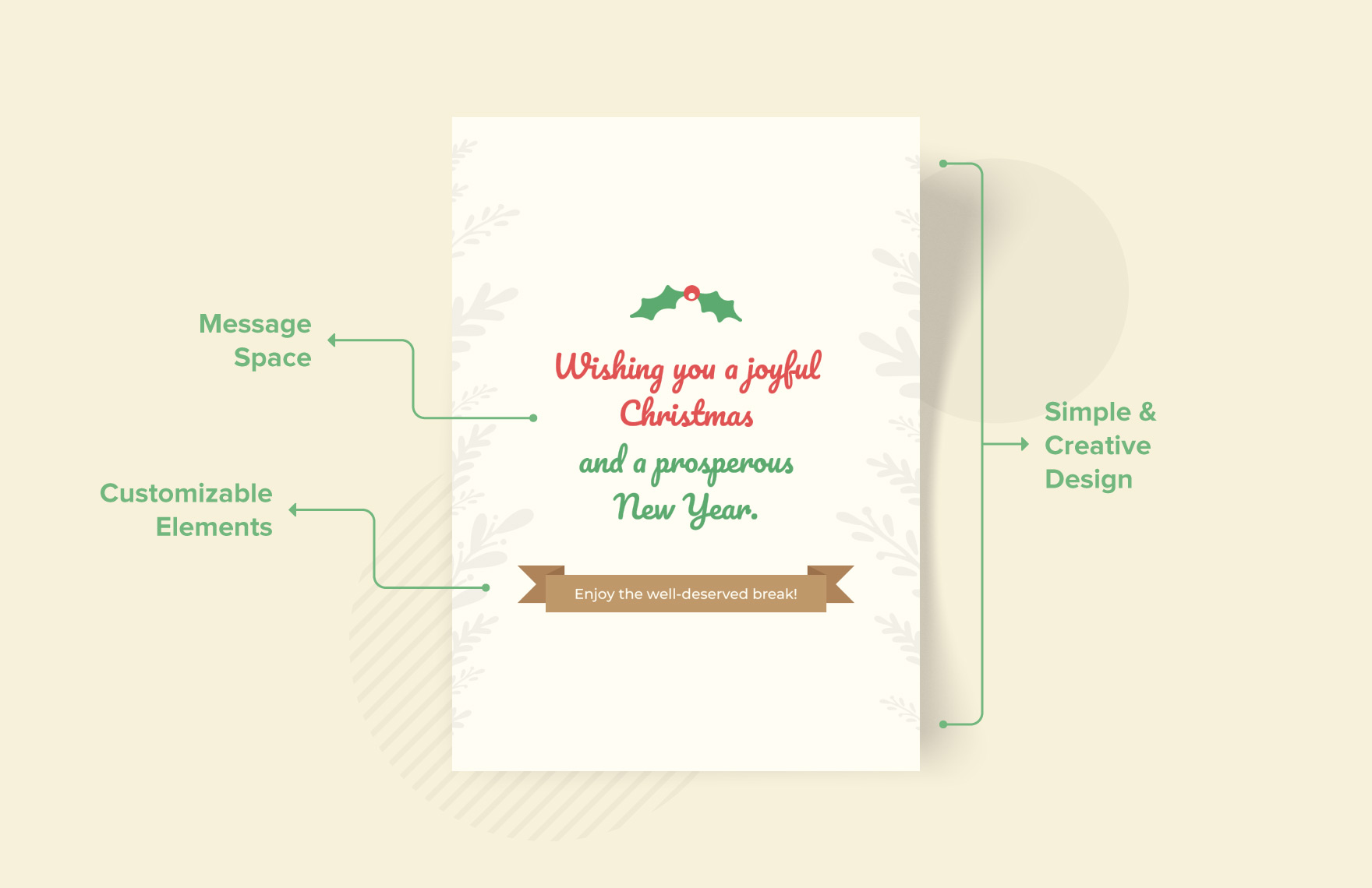 Company Christmas Wishes Template
