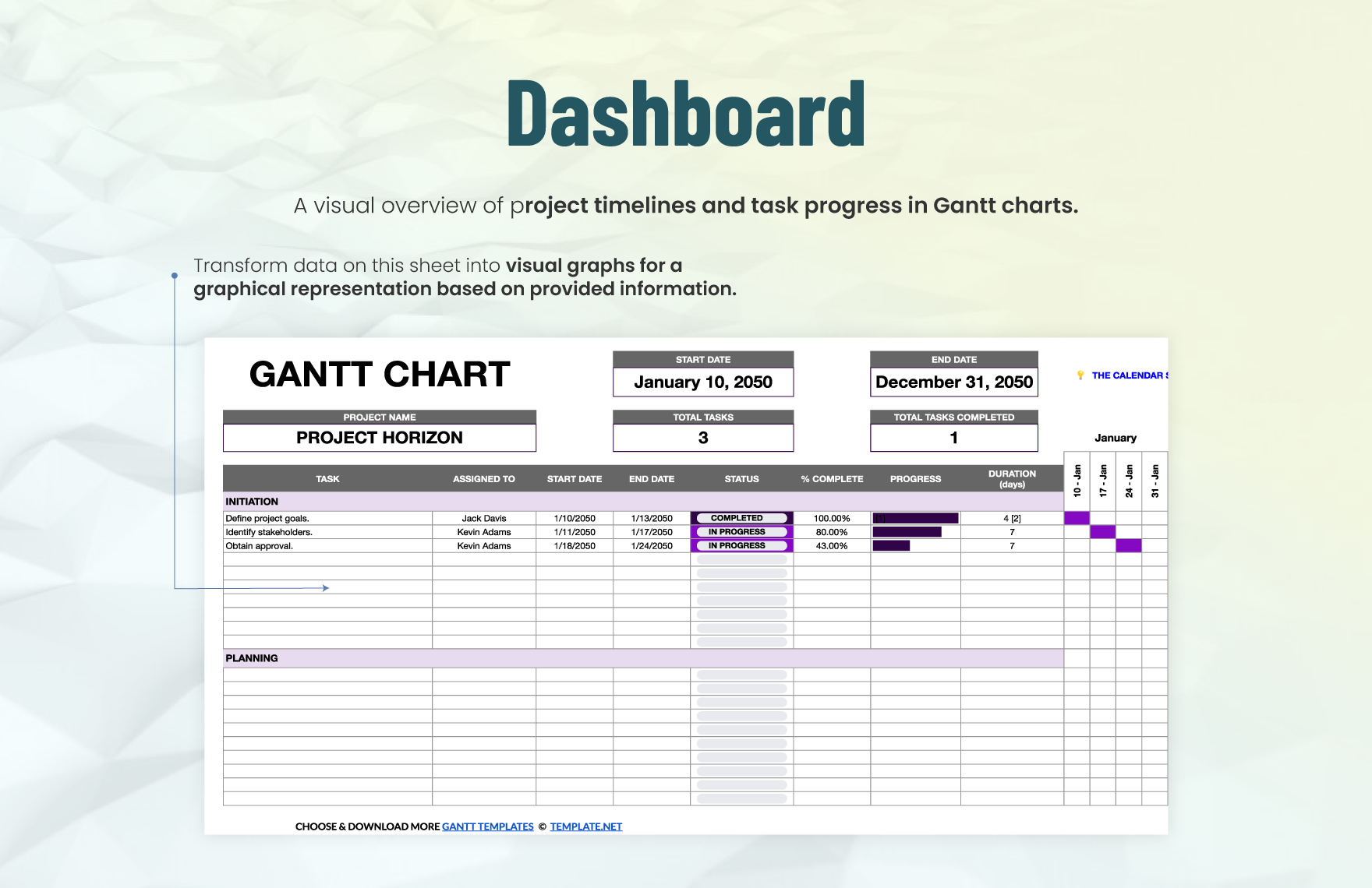 Gantt Chart Template