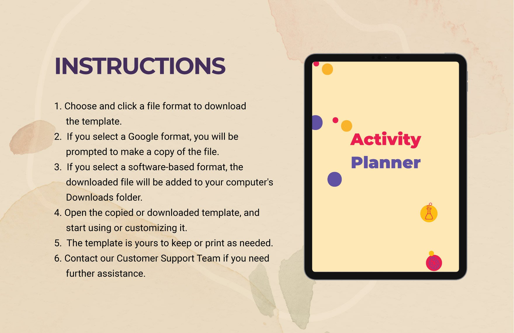 Activity Planner Template