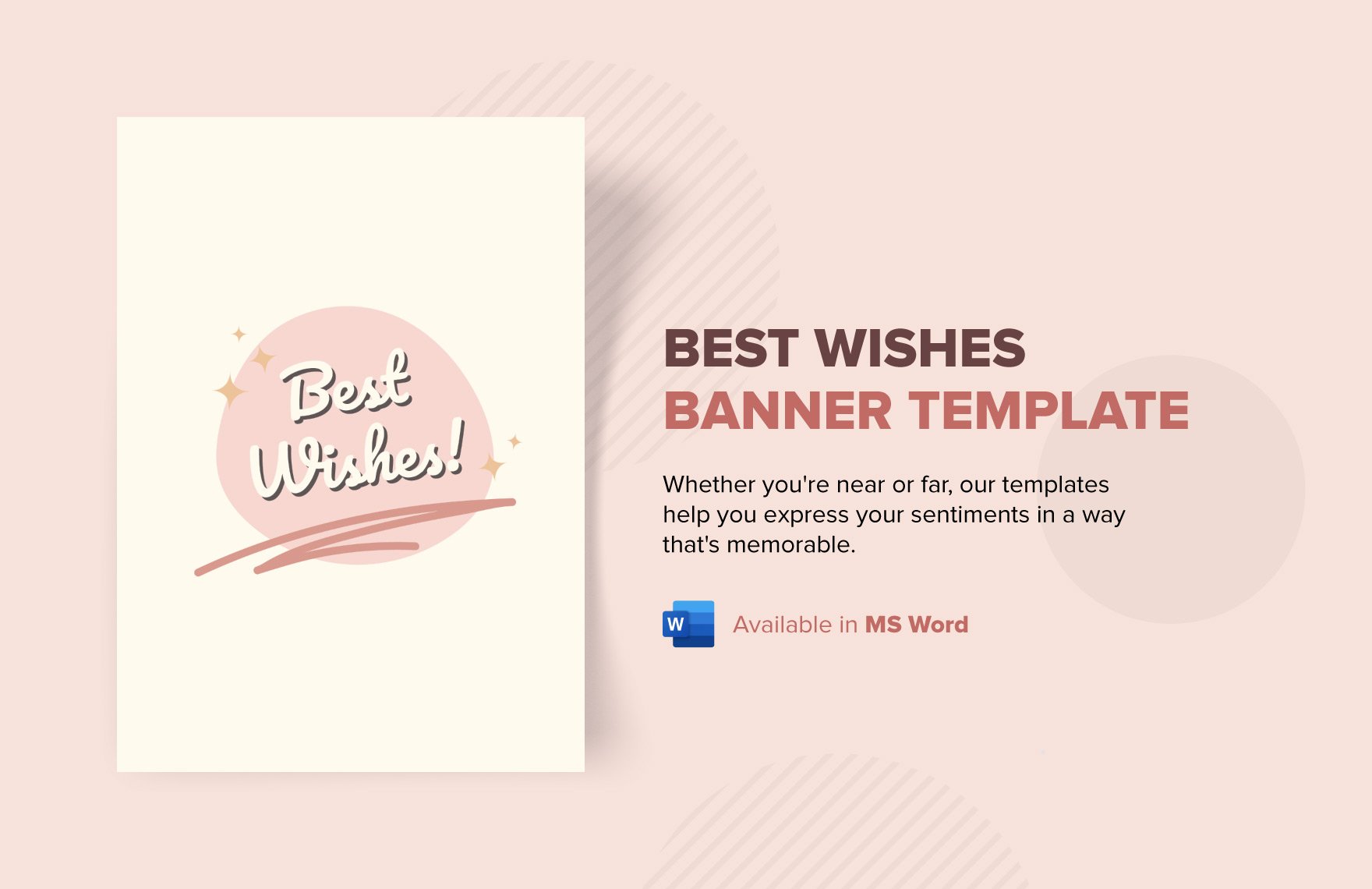 Best Wishes Banner Template