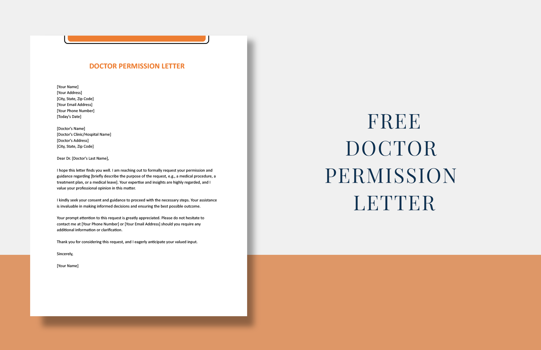 Doctor Permission Letter in Word, Google Docs - Download | Template.net