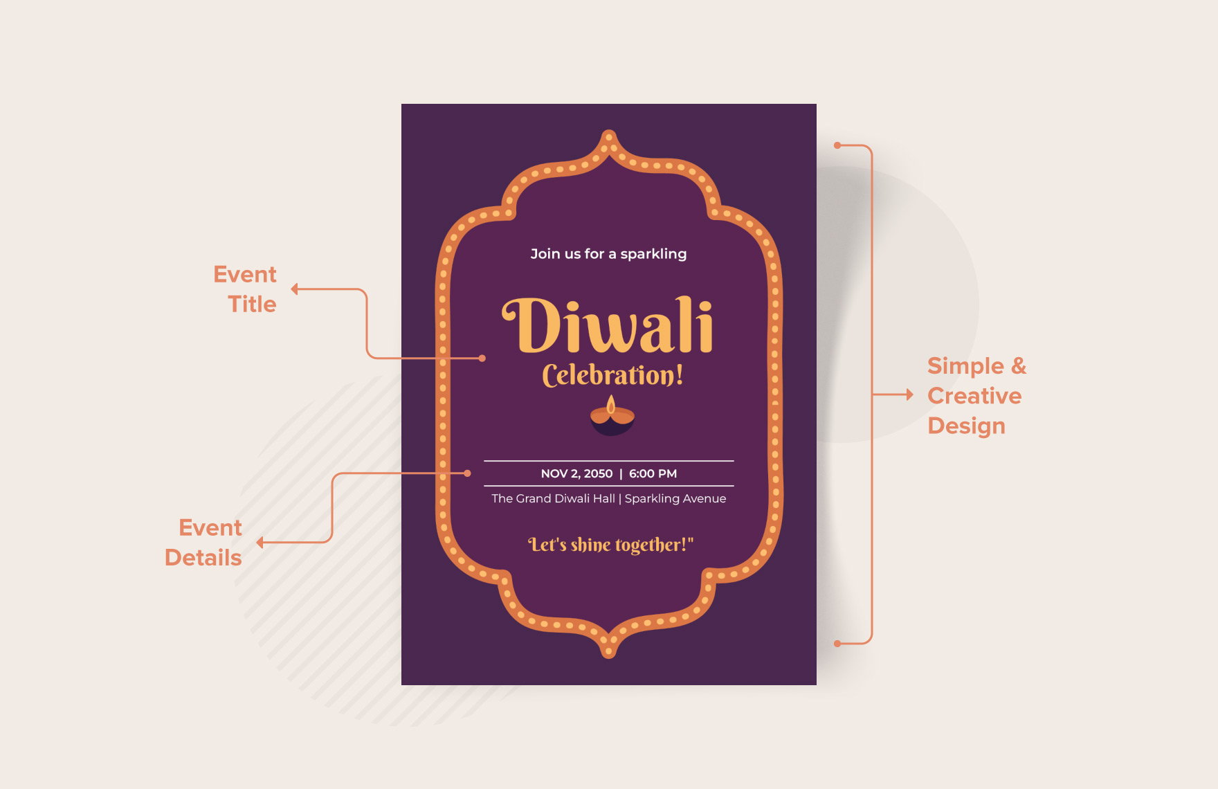 Diwali Invitation Template