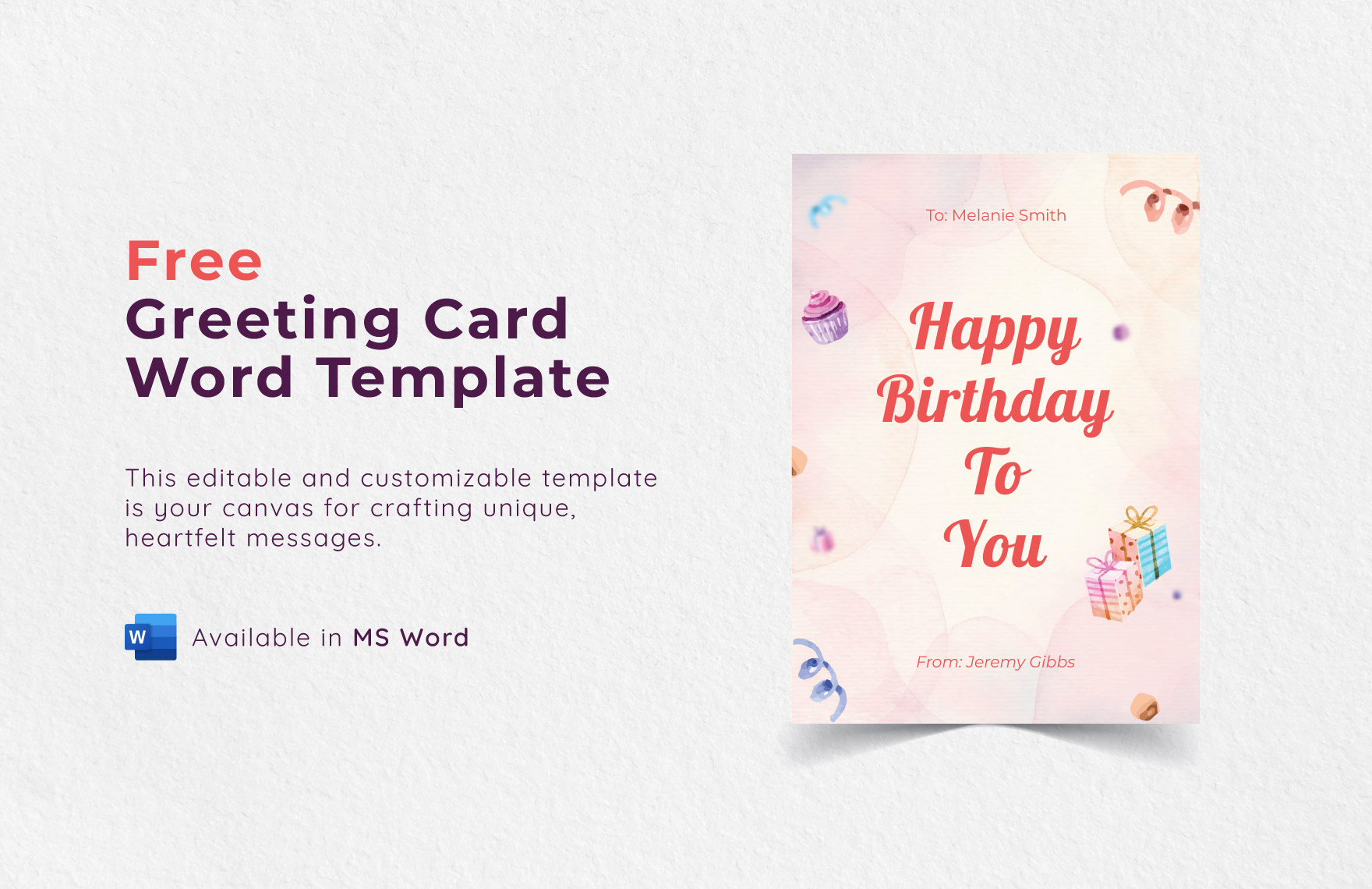 Greeting Card Word Template