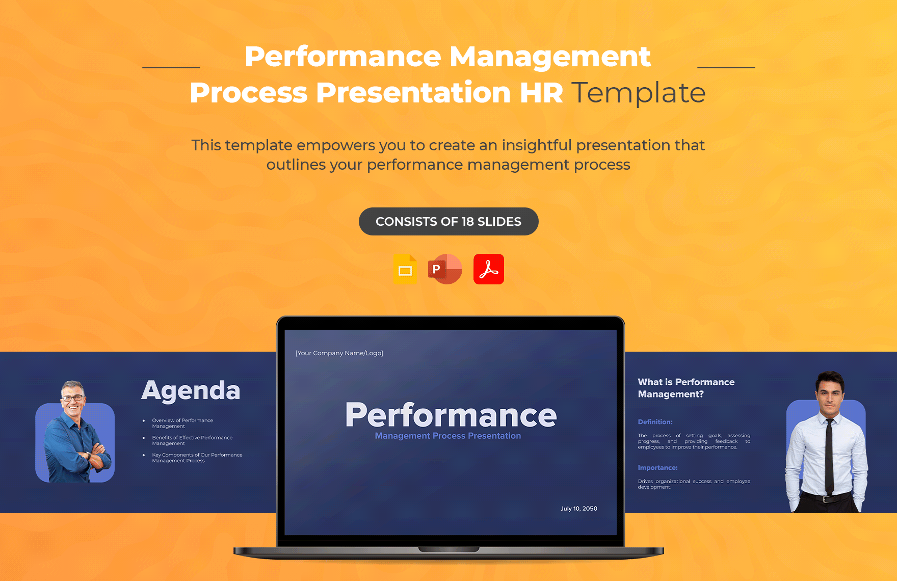 Performance Management Process Presentation HR Template
