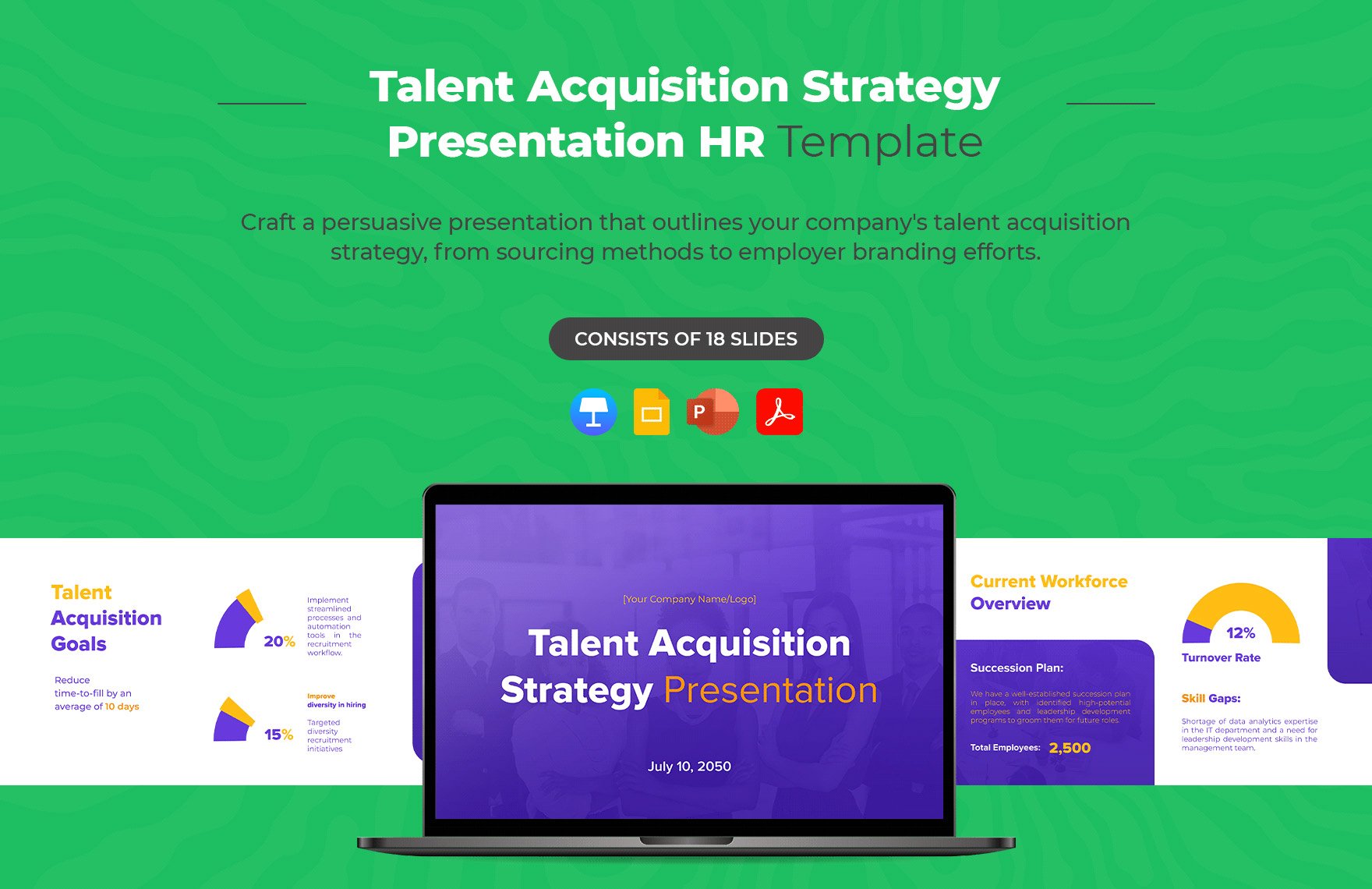 Talent Acquisition Strategy Presentation HR Template