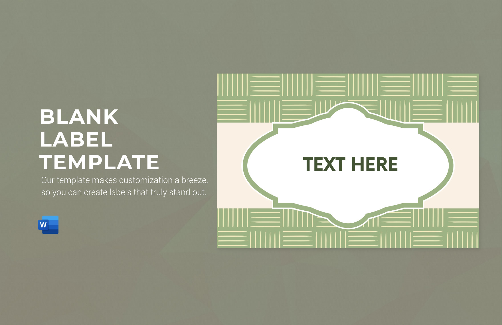 Free Blank Label Template