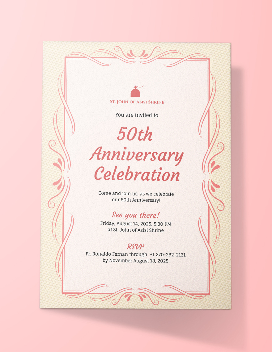 vintage 40th anniversary invitations