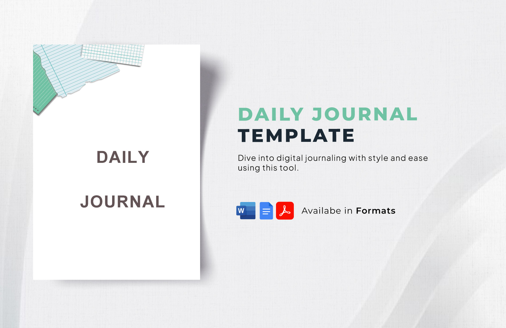 Journal Background Template In Google Docs Word PDF Download 