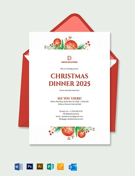 Free Dinner Invitation Templates For Word
