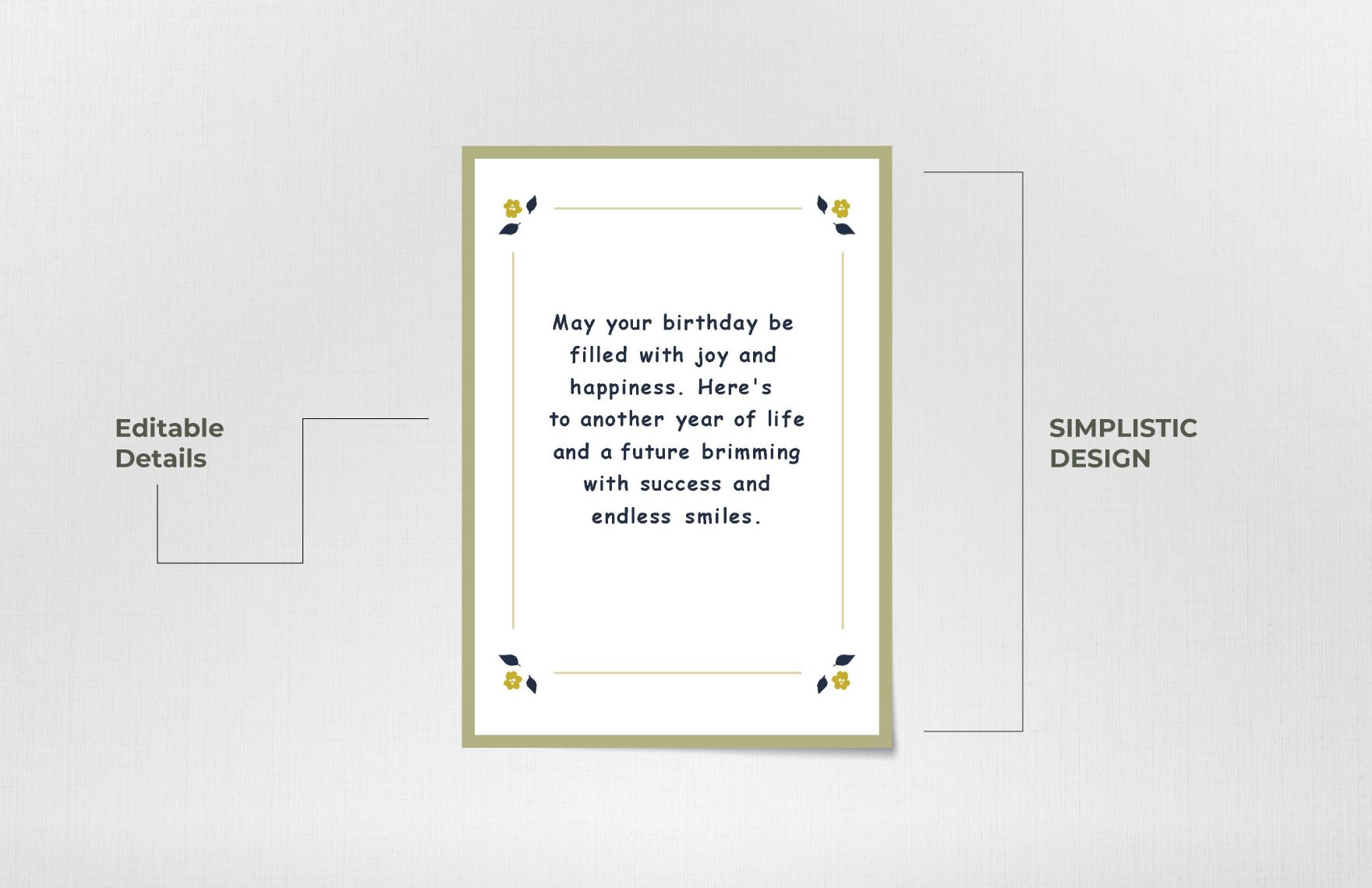 Printable Best Wishes Card Template