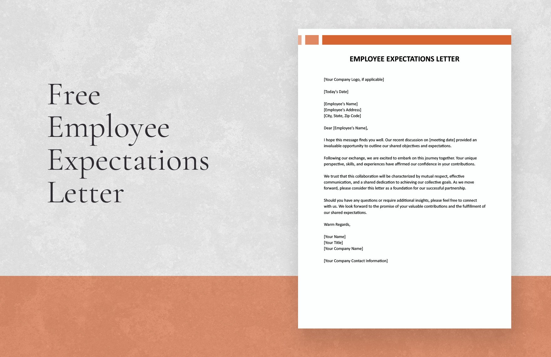 Employee Expectations Letter