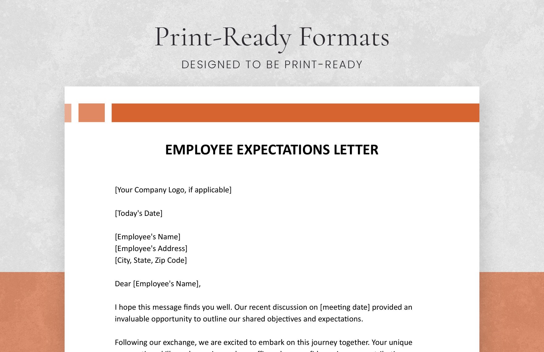 Employee Expectations Letter