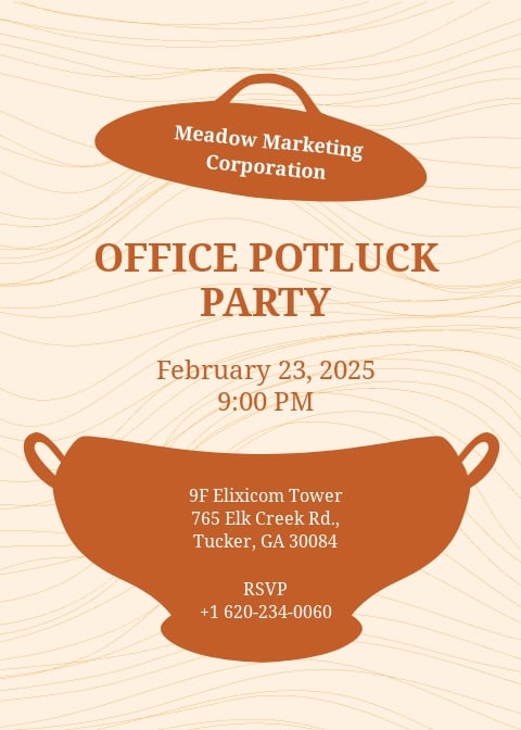 Office Potluck Invite