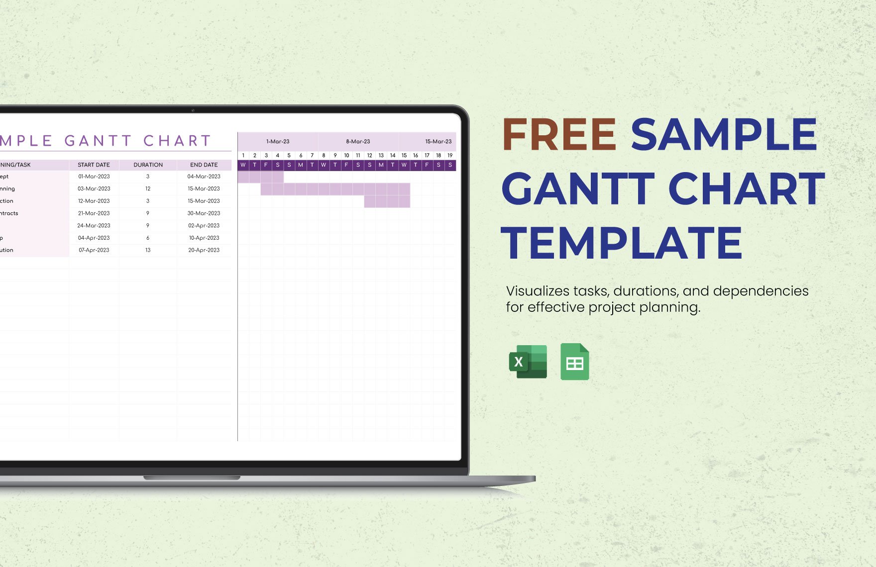 Sample Gantt Chart Template