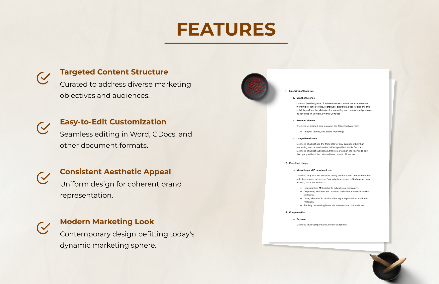 Marketing Multimedia Licensing Contract Template